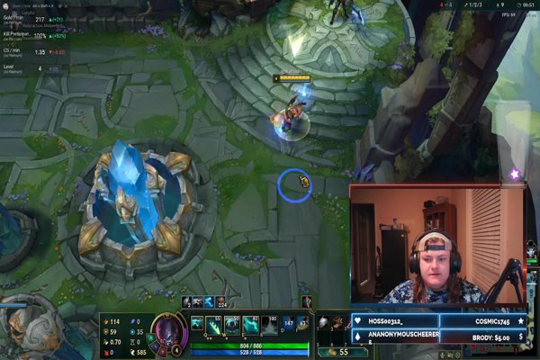 I try a new lane on League of legends while losing hope in the game at hte same time, come see me get angy, and maybe cast?