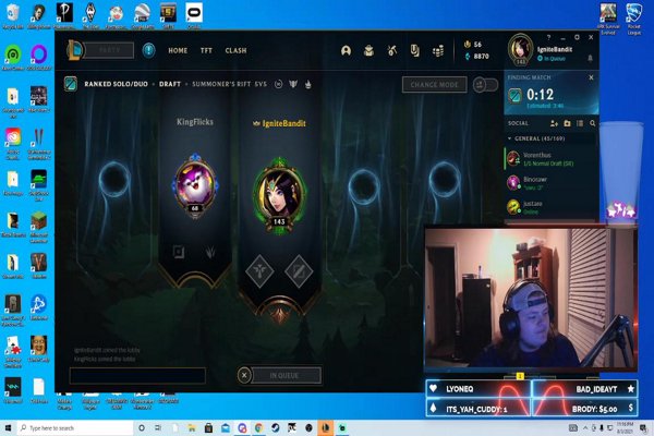 Dylan and I get mad at league of legends…