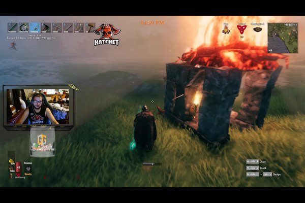 Within the GG server hanging out farming and building.. likely gonna die if that what you have interaction to bear in mind !! lol