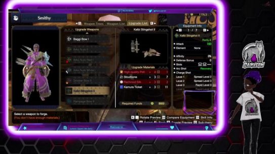 Monster Hunter Upward thrust rating up and loss of life language and all
